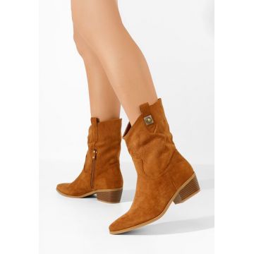 Cizme cowboy dama Avilina camel