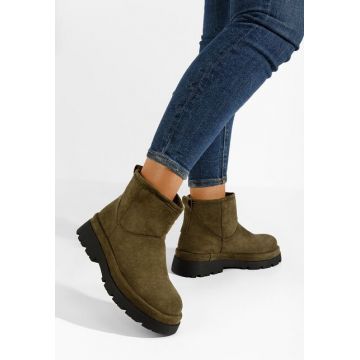 Cizme tip ugg Tenderly verzi