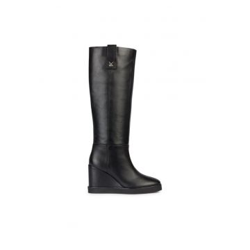 Cizme dama 302594641 - Piele naturala - Negru