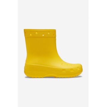 Crocs cizme Classic Rain Boot culoarea galben 208363.SUNFLOWER-SUN