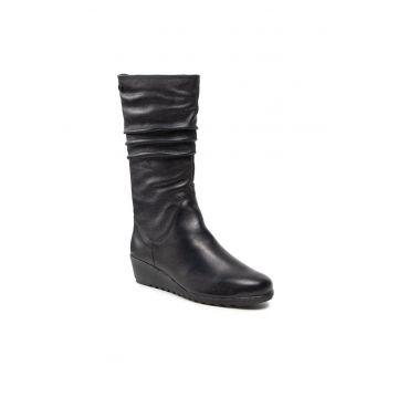 Cizme dama - 301235361 - Piele naturala - Negru